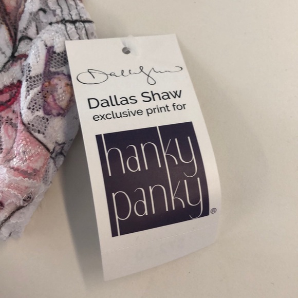 NWT Adorable white with designs Hanky Panky Bra - Picture 4 of 4